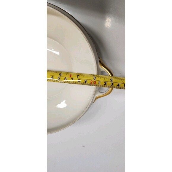 Noritake The Ceylon Oval Covered Vegetable Dish Roses on Black Japan - Picture 6 of 7